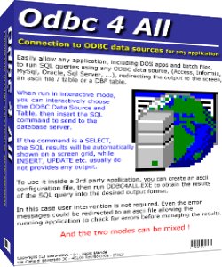 ODBC, DOS, database, DSN, DBF, DB3, Clipper, Access, Excel, Informix, Oracle